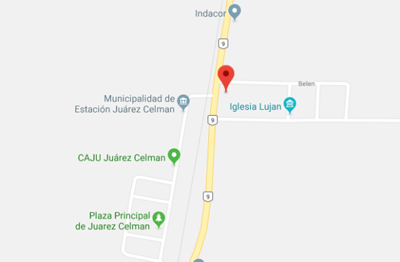 Ubicación Estación Juárez Celman