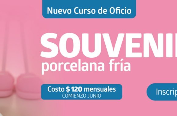 Curso de Oficio Souvenir en porcelana fria estación Juárez Celman Myrian Prunotto