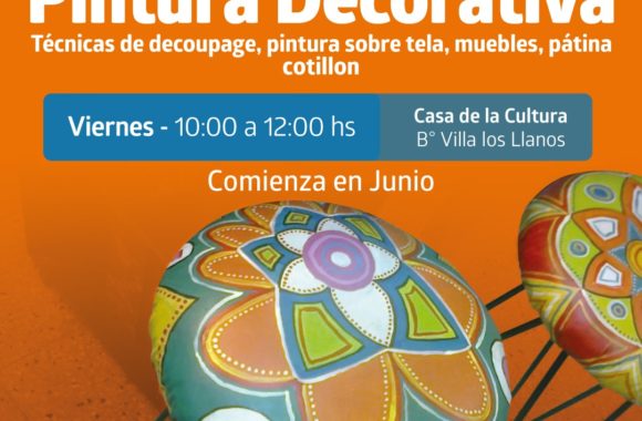 Pintura decorativa y cotillón curso
