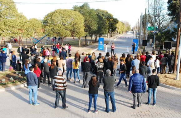 La intendente Myrian Prunotto inaugura obras en Juárez Celman