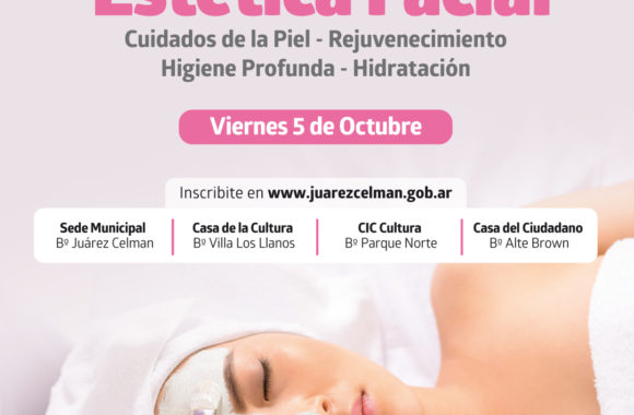 Curso de estética facial estación juárez celman gestión Myrian Prunotto