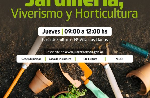 curso de jardinería estacion juarez celman gestion myrian prunotto