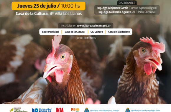 taller cria de gallinas ponedoras gratis estacion juarez celman gestion myrian prunotto