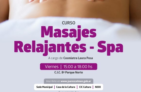 curso de masajes relajantes y spa estacion juarez celman gestion myrian prunotto