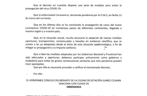 Ordenanza 834