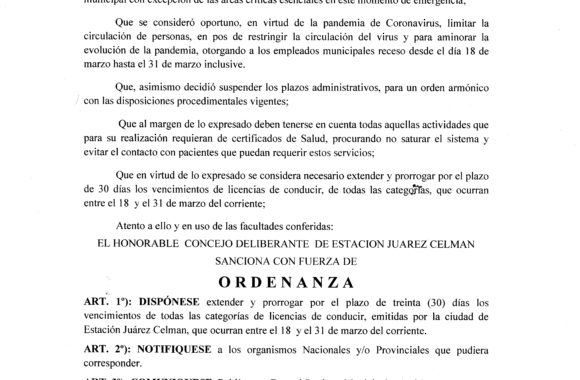 Ordenanza 835
