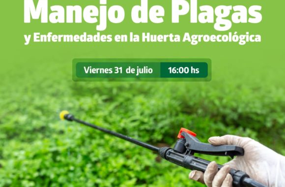 taller gratuito online de capacitacion manejo de plagas y enfermedades en la huerta agroecológica estacion juarez celman gestion myrian prunotto